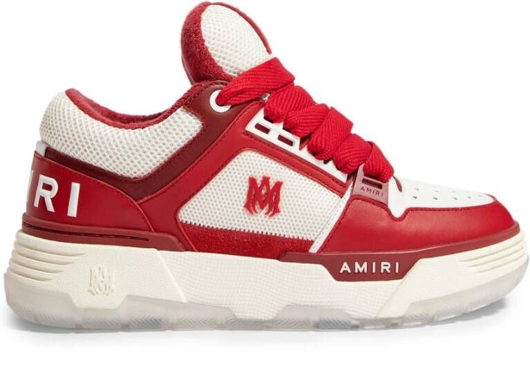 Amiri Multicolor Albast Rood Leren Sneakers Red Heren