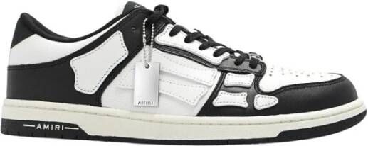 Amiri Zwarte Skel Top Low-Top Sneakers Black Heren