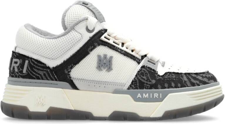 Amiri Zwarte Sneakers Bandana Denim Ma-1 Multicolor Heren