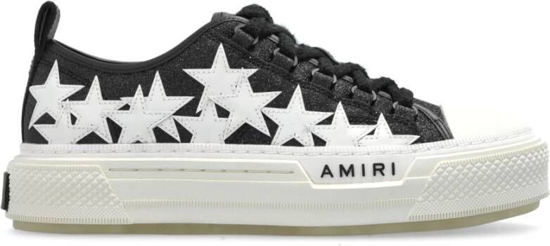 Amiri Sneakers Glitter Stars Court Low Black Dames