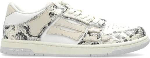 Amiri Slangenhuid Lage Top Sneakers Multicolor Heren