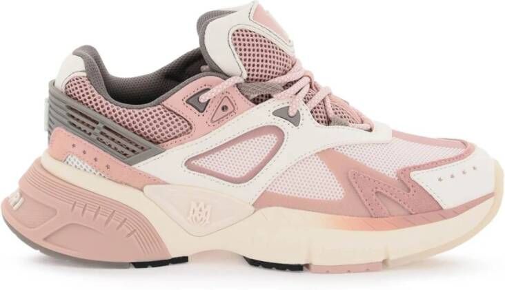 Amiri Sneakers van mesh en leer met gradient tussenzool Pink Dames