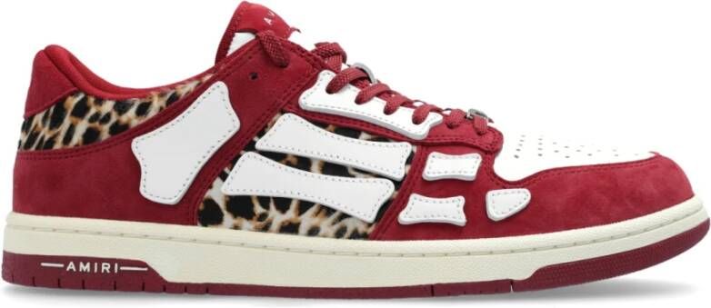 Amiri Sport schoenen Leopard Skel Top Red Heren