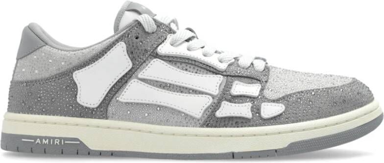 Amiri Sportschoenen Crystal Skel Top Low Gray Heren