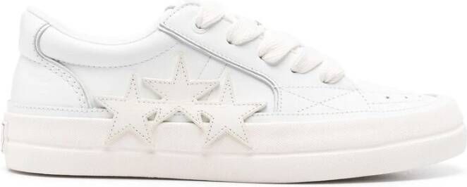 Amiri Witte Leren Sneakers met Sterrenpatch White Heren