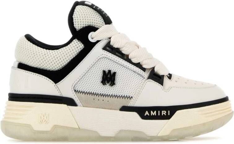 Amiri Witte Mesh Leren Sneakers White Dames