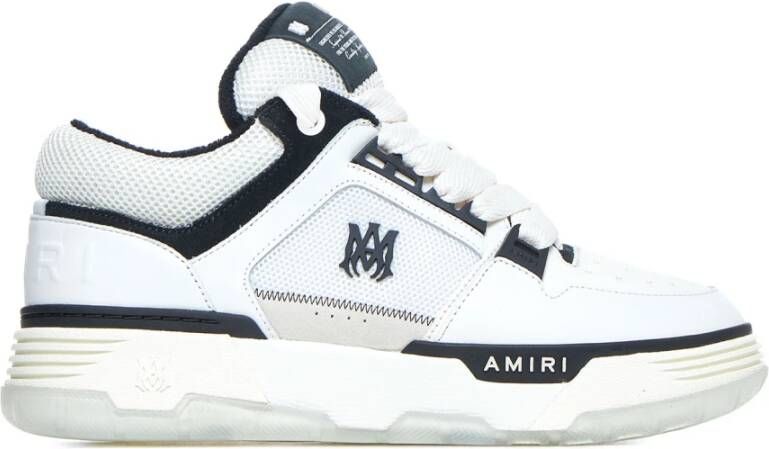 Amiri Witte Leren en Mesh Ma-1 Sneakers White Heren