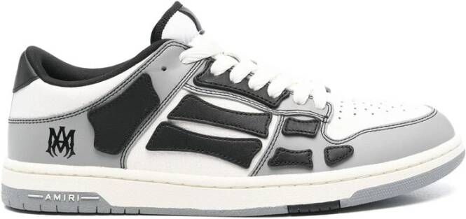 Amiri Witte Veterschoen met Platte Zool Gray Heren