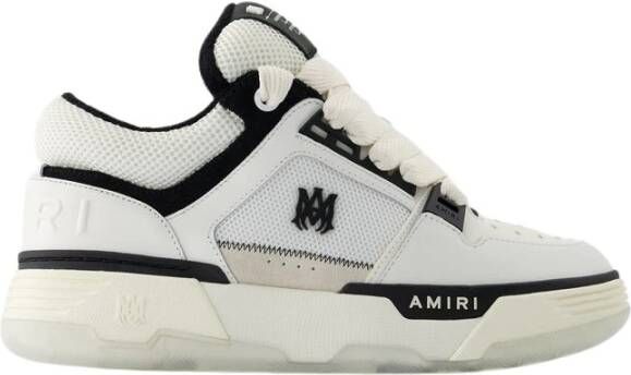 Amiri Wit zwart leren sneakers White Heren