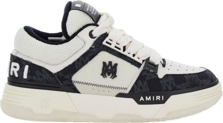 Amiri Zwarte lage sneakers met logo White Heren