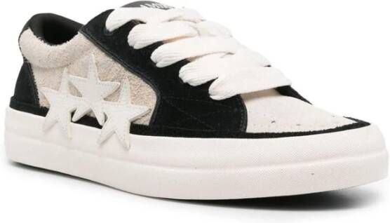 Amiri Zwarte sneaker met ster-vorm Black Heren