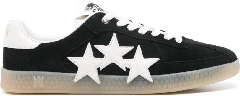 Amiri Zwarte Sneakers met Ster Patch Detail Black Heren