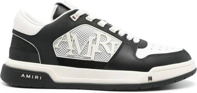 Amiri Zwarte Vetersneaker met Logodetails Black Heren