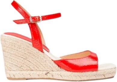 Anaki Beverly Espadrilles van lakleer Red Dames