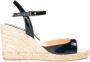 Anaki Espadrilles van lakleer met sleehak Blue Dames - Thumbnail 1