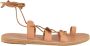 Ancient Greek Sandals Leren Sandalen Brown Dames - Thumbnail 3