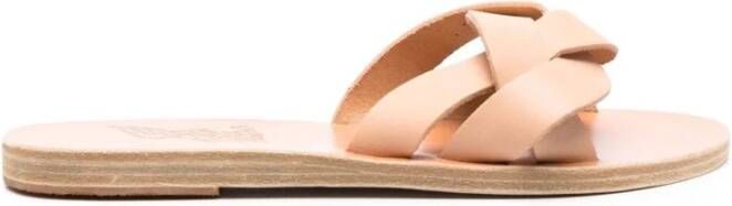 Ancient Greek Sandals Natuurlijke Beige Leren Casual Sandalen Beige Dames