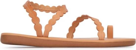 Ancient Greek Sandals Stijlvolle Sandalen voor de Zomer Beige Dames