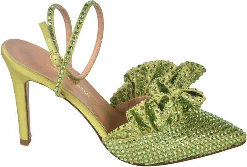 Andrea Wazen Groene Hakken Sandalen Green Dames