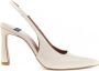 Angel Alarcon Blokhak Slingback Leren Schoenen White Dames - Thumbnail 1