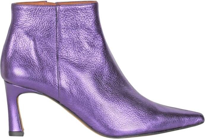 Angel Alarcon Heeled Boots Purple Dames