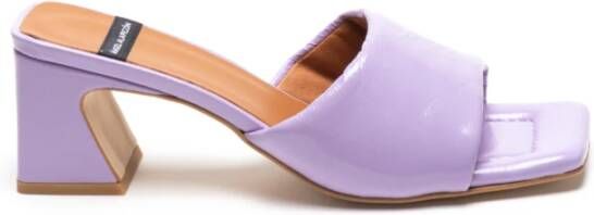 Angel Alarcon Heeled Mules Purple Dames