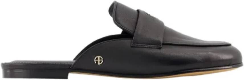 Anine Bing Canvas flats Black Dames