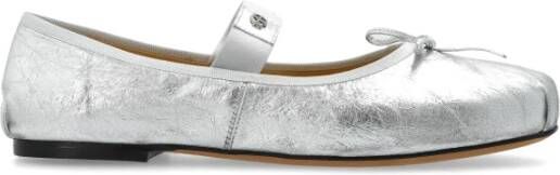 Anine Bing Leren balletflats Gray Dames