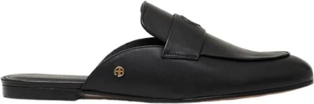 Anine Bing Loafers & ballerina schoenen Corrine Mules Leather Black in zwart