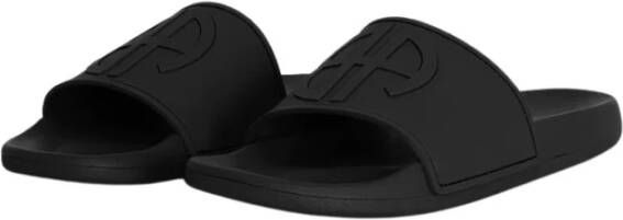 Anine Bing Stijlvolle Slides voor Zomeroutfits Black Dames