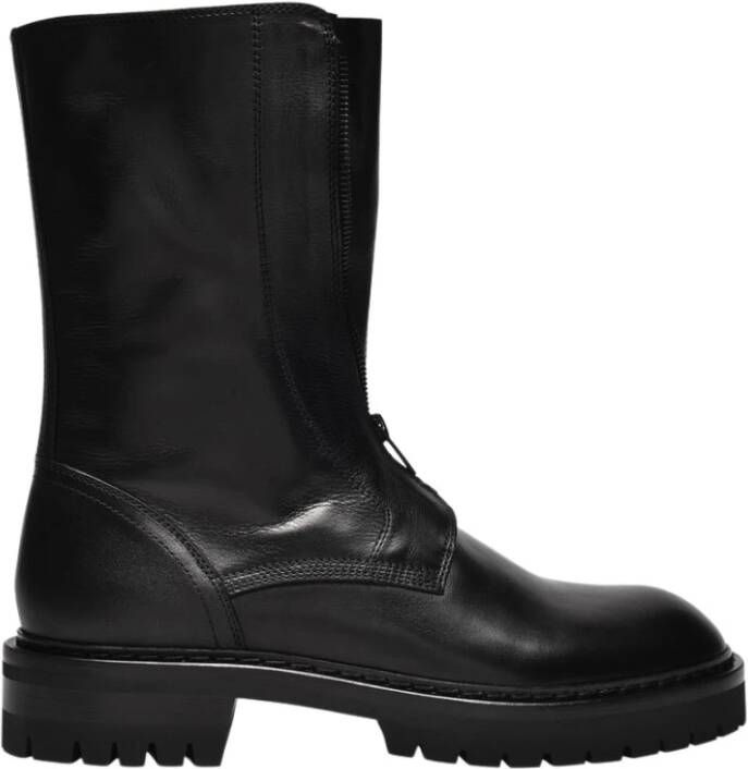 Ann Demeulemeester Kornelis Ankle Boots in Black Leather Zwart Heren