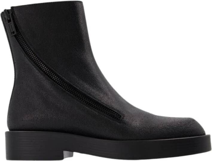 Ann Demeulemeester Ernest Ankle Boots in Black Leather Zwart Heren