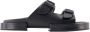 Ann Demeulemeester Leather sandals Black Dames - Thumbnail 1