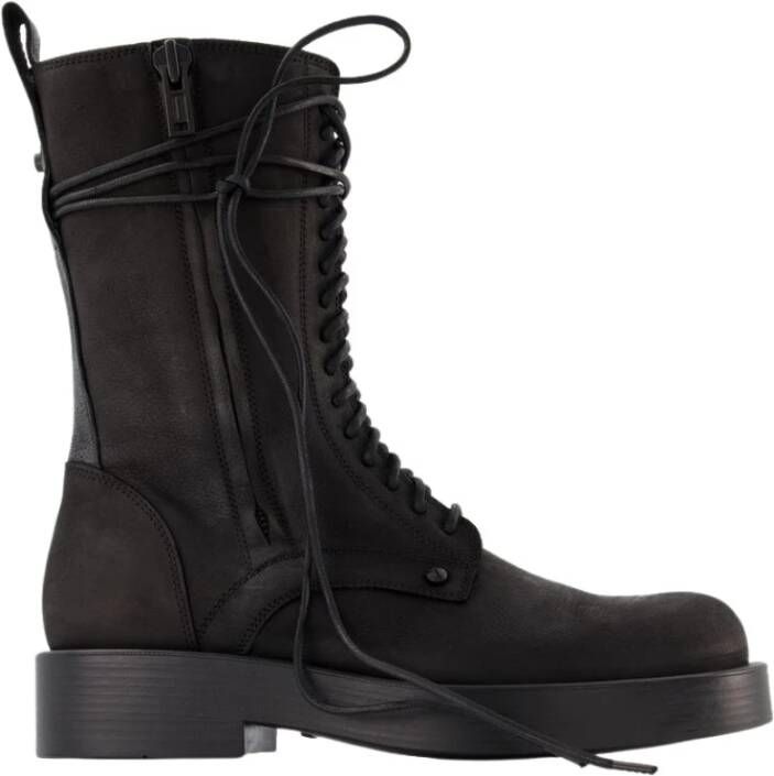 Ann Demeulemeester Maxim Ankle Boots in Black Leather Zwart Heren