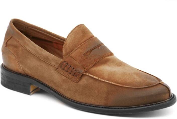 Antica Cuoieria Brandy Platte Schoenen Brown Heren