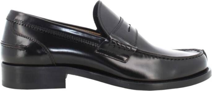 Antica Cuoieria Klassieke Glanzende Zwarte Herenloafers Black Heren