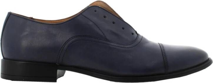 Antica Cuoieria Klassieke Leren Schoenen Blue Heren