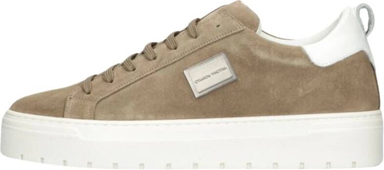 Antony Morato Beige Suède Lage Sneakers Beige Heren