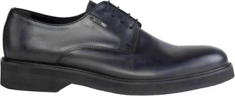 Antony Morato Blauwe Leren Veterschoenen Elegante Stijl Blue Heren