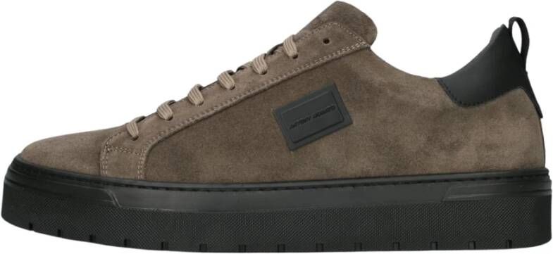 Antony Morato Bruine Suède Lage Sneakers Brown Heren