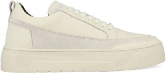 Antony Morato Flint Hart Coated Leather Suede Sneakers Beige Heren