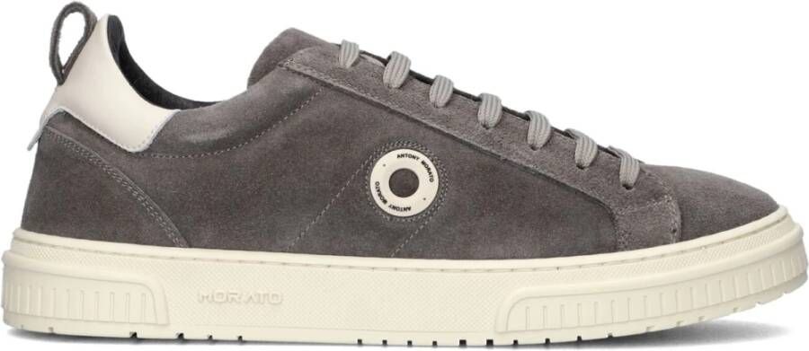 Antony Morato Grijze Suède Lage Sneakers Gray Heren