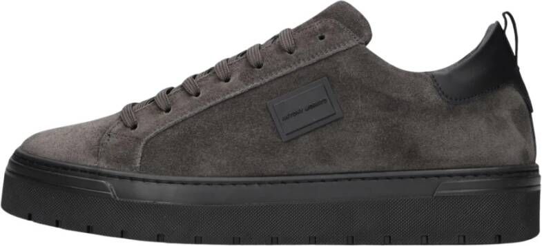 Antony Morato Grijze Suède Lage Sneakers Gray Heren