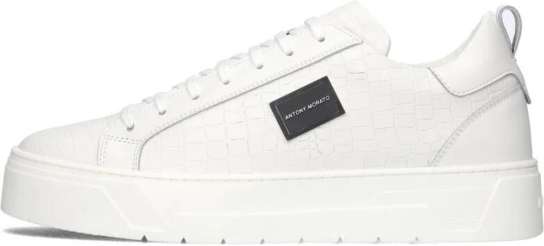 Antony Morato Leather Bold Sneakers Leren Sneaker Heren Wit