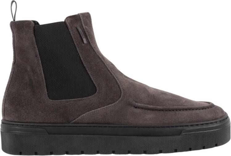 Antony Morato Sneaker van suède antraciet Martin-stijl Brown Heren