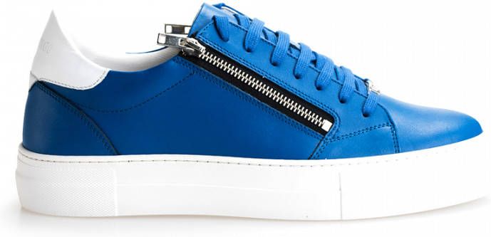 Antony Morato Italiaanse Leren Sneakers Blue Heren