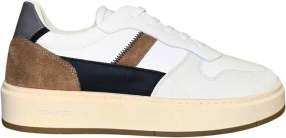 Antony Morato Witte leren sneaker emre stijl White Heren