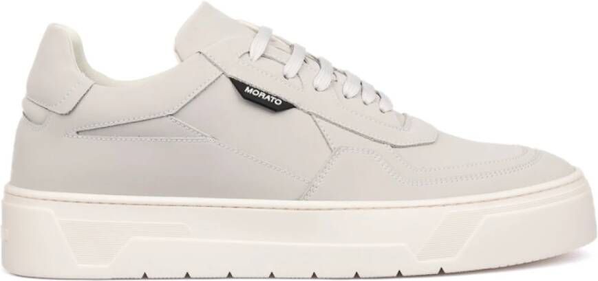 Antony Morato Witte Nubuck Leren Sneakers White Heren