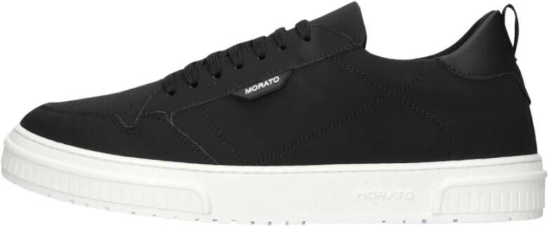 Antony Morato Zwarte Nubuck Lage Sneakers Black Heren