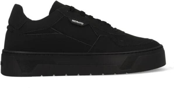 Antony Morato Zwarte Nubuck Leren Sneakers Black Heren